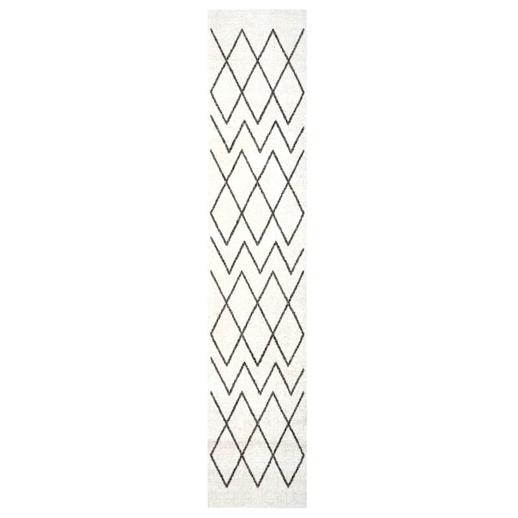 Tappeto da cucina VidaXL bianco 300 x 60 cm in velluto