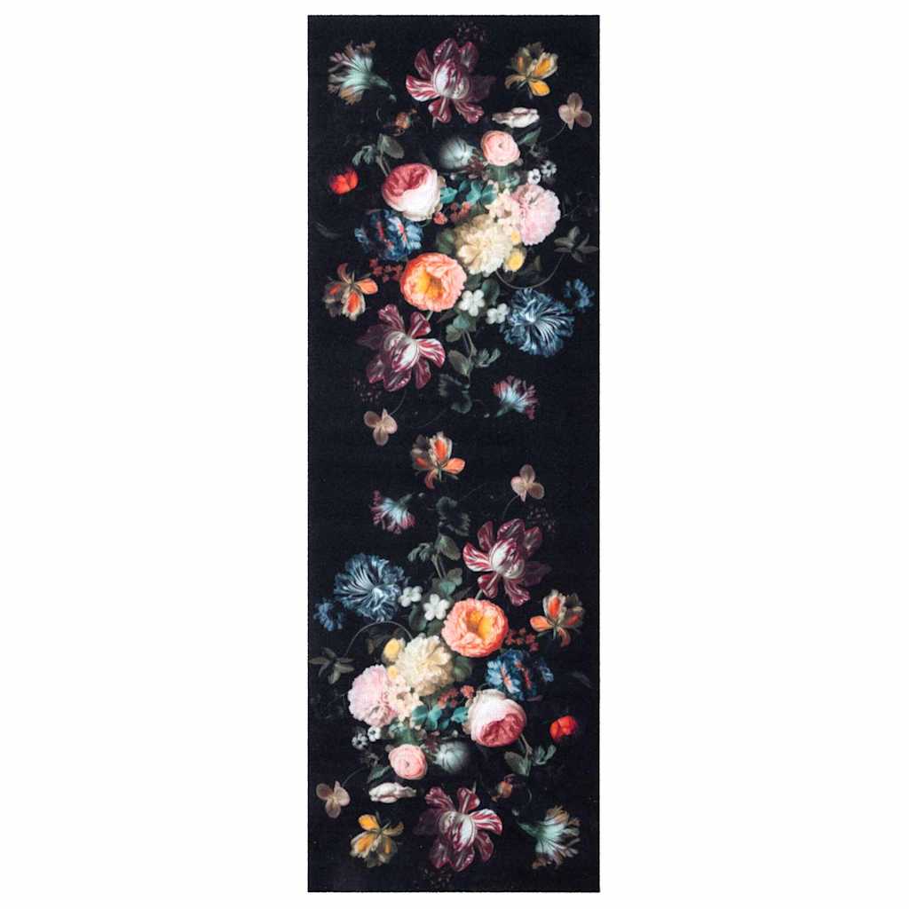 Tappeto da cucina VidaXL nero 180 x 60 cm in velluto