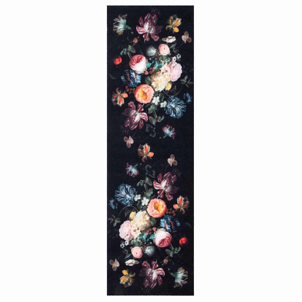 Tappeto da cucina VidaXL nero 150 x 45 cm in velluto