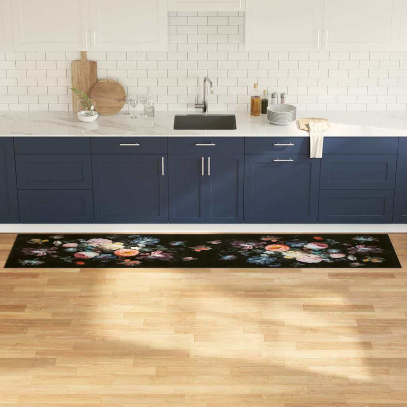 Tappeto da cucina VidaXL nero 300 x 60 cm in velluto