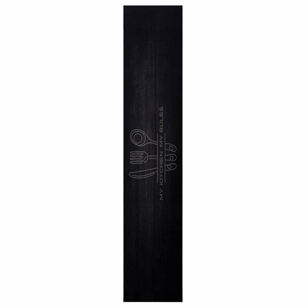 Tappeto da cucina VidaXL nero 300 x 60 cm in velluto