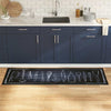 Tappeto da cucina VidaXL nero 180 x 60 cm in velluto