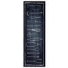 Tappeto da cucina VidaXL nero 180 x 60 cm in velluto