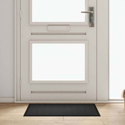 Vidaxl deurmat antraciet 60 x 40 x 1.2 cm teddy stof