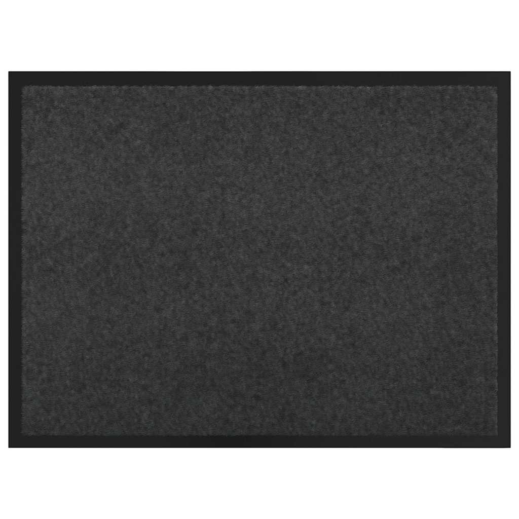 Vidaxl felpudo antracita 60 x 40 x 1,2 cm tejido peluche