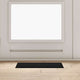 Vidaxl deurmat zwart 60 x 40 x 1.2 cm teddy stof