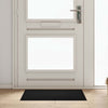 Vidaxl deurmat zwart 60 x 40 x 1.2 cm teddy stof