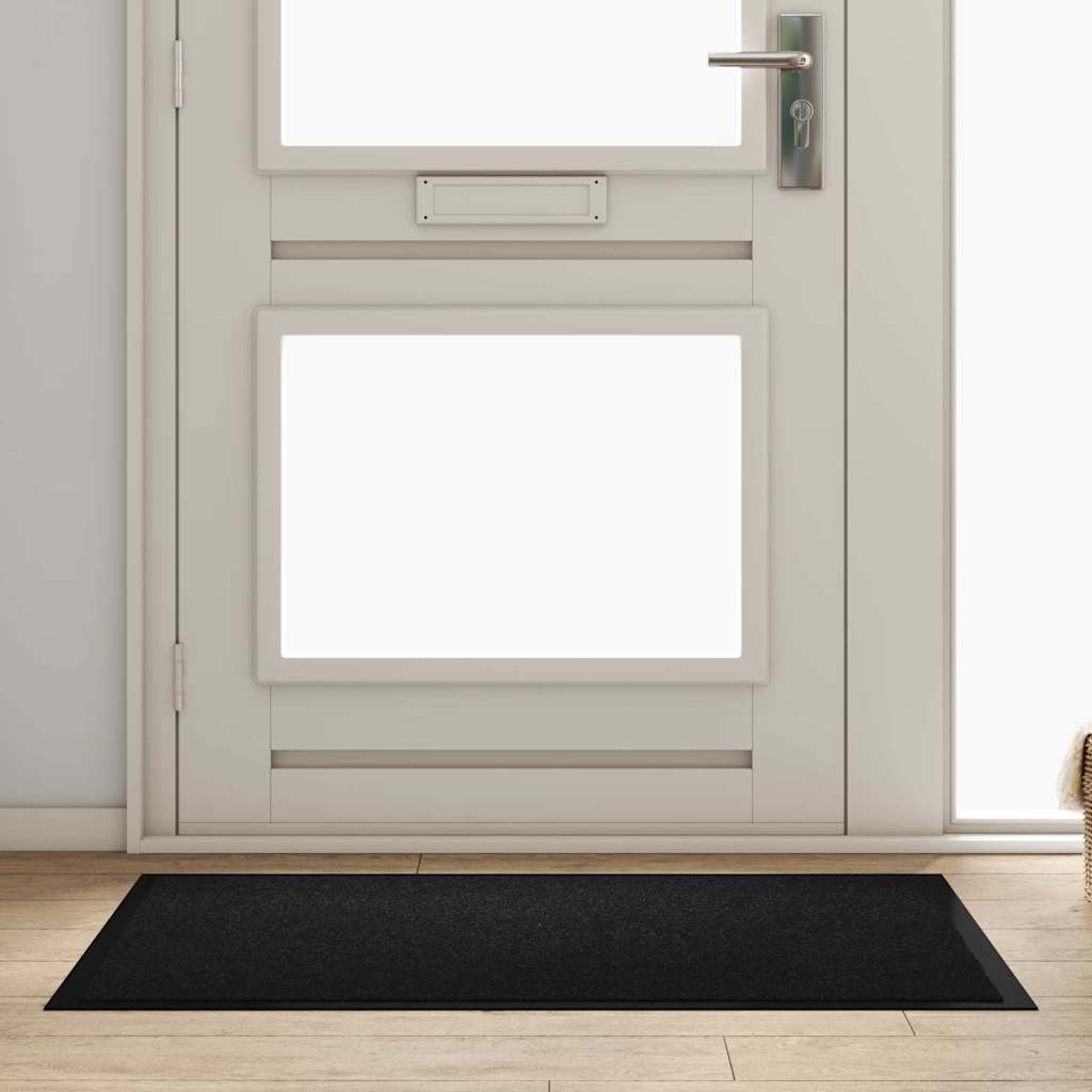 Vidaxl Felpudo negro 60 x 40 x 1,2 cm tela osito