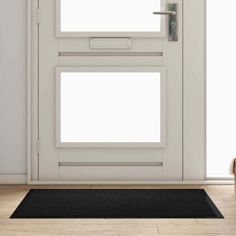 Zerbino Vidaxl nero 60 x 40 x 1,2 cm in tessuto orsacchiotto