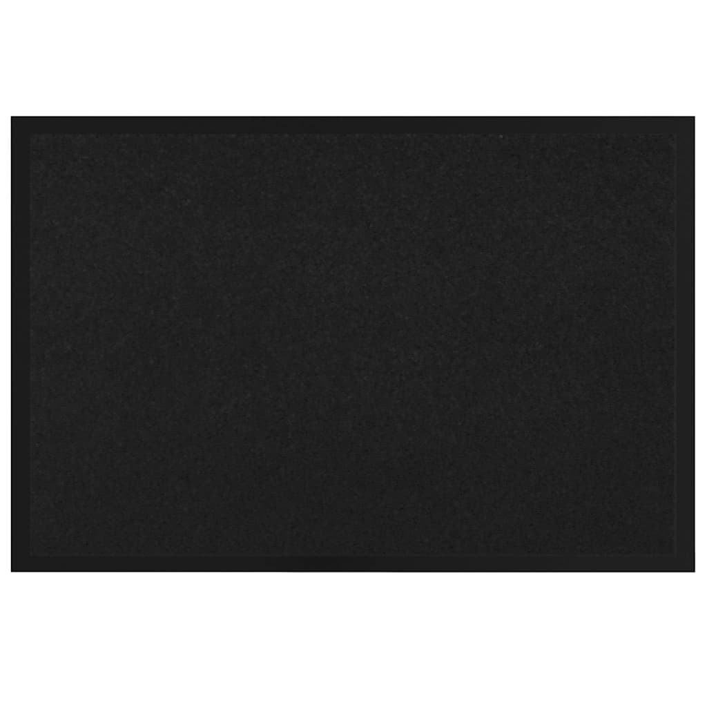 Vidaxl Felpudo negro 60 x 40 x 1,2 cm tela osito