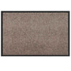 Vidaxl deurmat beige 60 x 40 x 1.2 cm teddy stof