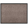 Vidaxl deurmat beige 60 x 40 x 1.2 cm teddy stof