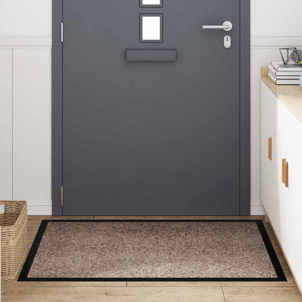 Zerbino Vidaxl beige 60 x 40 x 1,2 cm in tessuto orsacchiotto