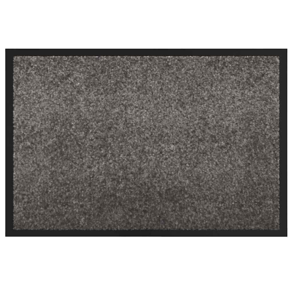 Zerbino Vidaxl grigio chiaro 60 x 40 x 1,2 cm in tessuto orsacchiotto