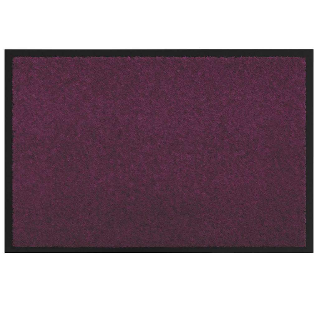 Vidaxl Felpudo rojo burdeos 60 x 40 x 1,2 cm tejido peluche