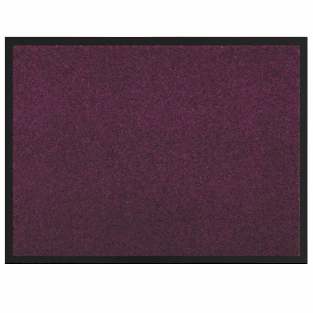 Vidaxl Felpudo rojo burdeos 60 x 40 x 1,2 cm tejido peluche