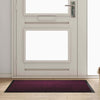 Vidaxl deurmat bordeauxrood 60 x 40 x 1.2 cm teddy stof