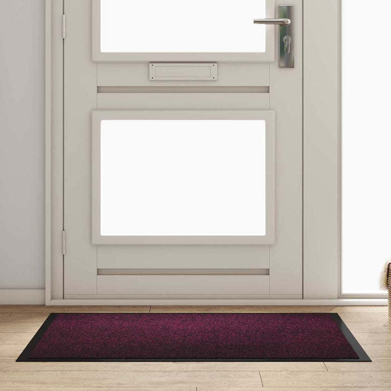 Vidaxl Felpudo rojo burdeos 60 x 40 x 1,2 cm tejido peluche