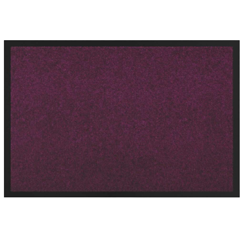 Vidaxl Felpudo rojo burdeos 60 x 40 x 1,2 cm tejido peluche
