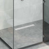 Vidaxx tapa de cristal para desagüe de ducha con sifón de 360° plateado 50 cm