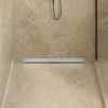 VidaXL Desagüe de ducha de pared plateado 80 cm acero inoxidable 304