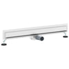 VidaXL Desagüe de ducha de pared plateado 80 cm acero inoxidable 304