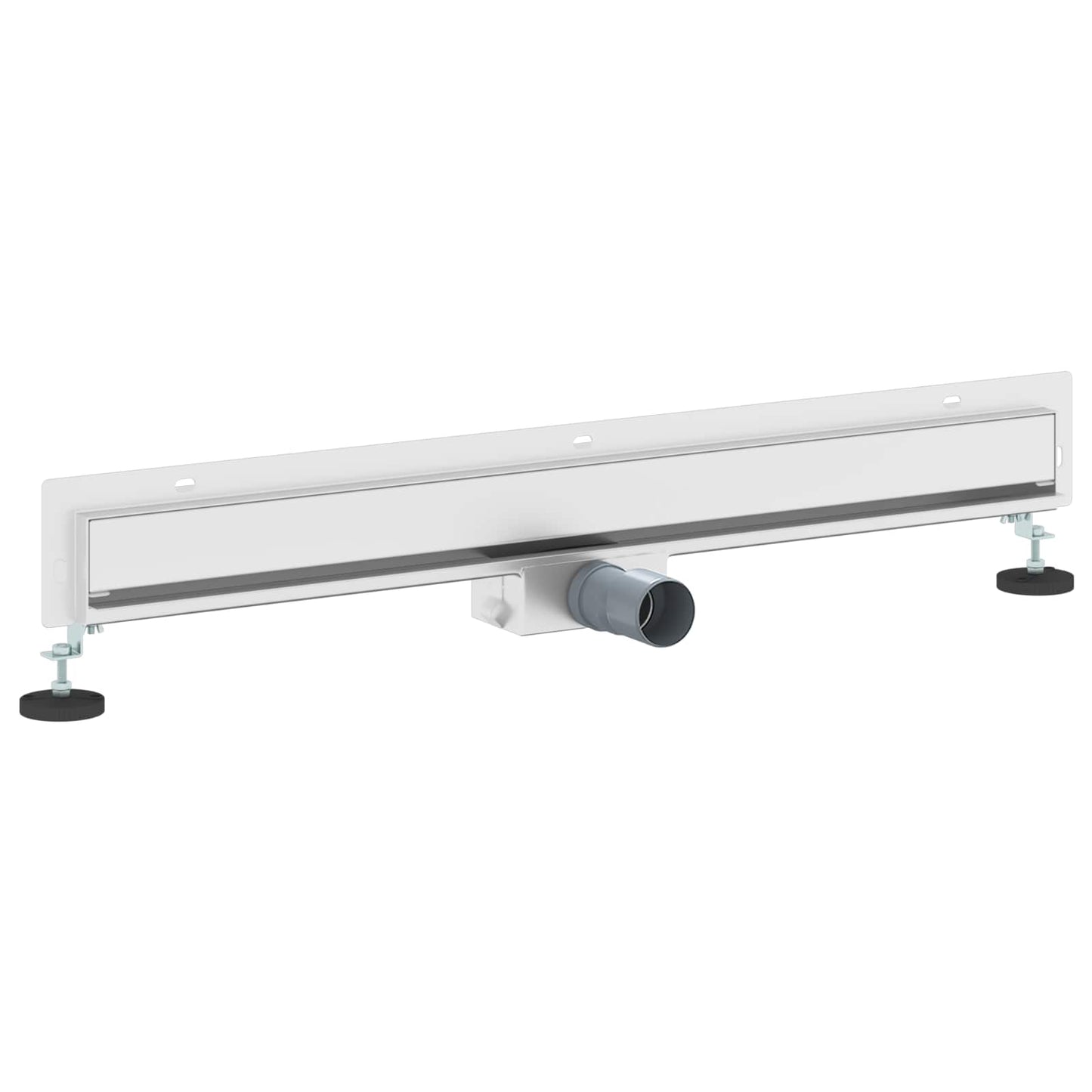 VidaXL Desagüe de ducha de pared plateado 80 cm acero inoxidable 304