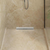 Vidaxxl desagüe de ducha de pared plateado 50 cm acero inoxidable 304