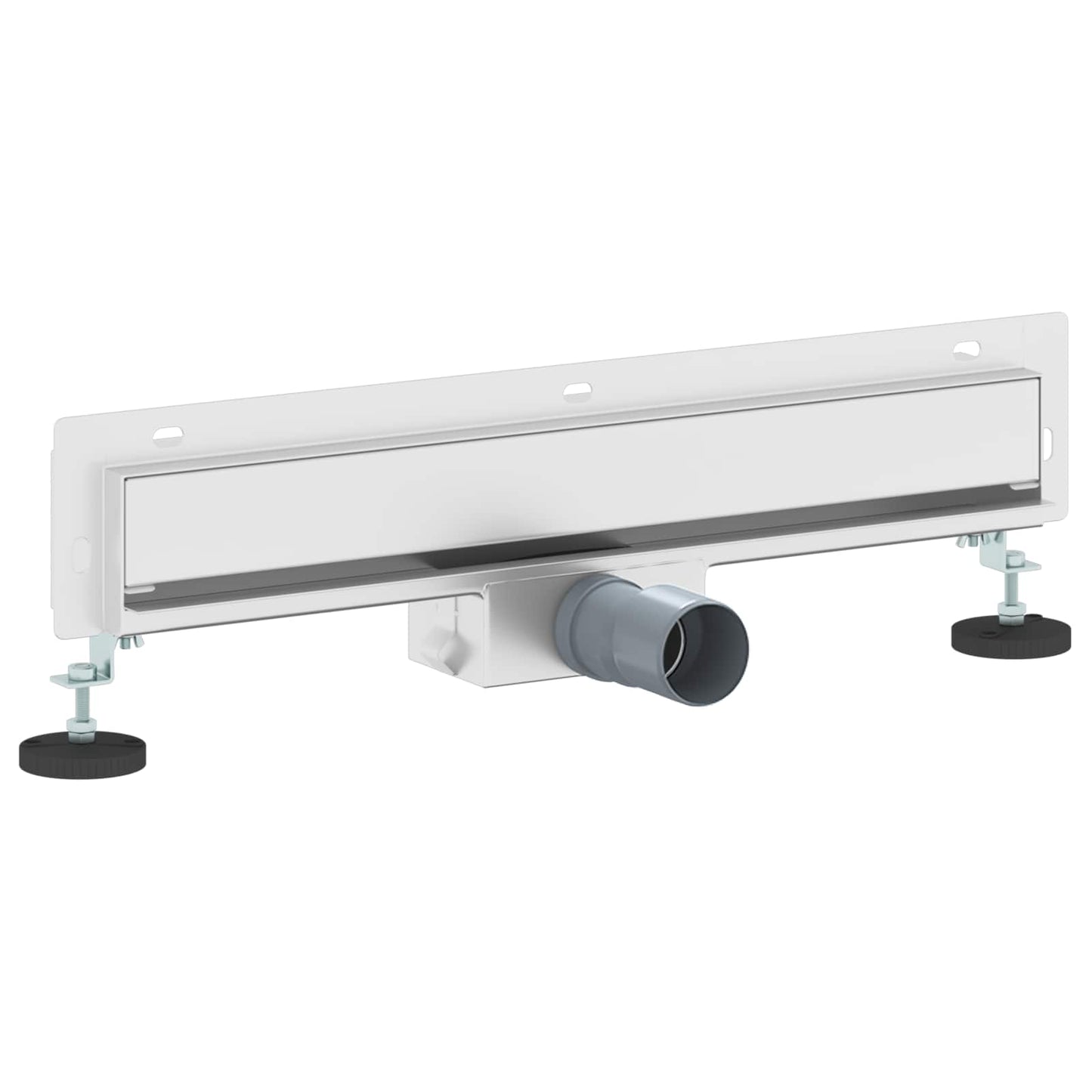 Vidaxxl desagüe de ducha de pared plateado 50 cm acero inoxidable 304