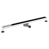 Vidaxl doucheafvoer glasdeksel met 360° sifon zwart 100 cm