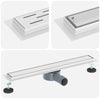 Scarico doccia Vidaxx 2 in 1 con sifone a 360° argento 60 cm