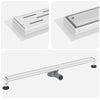 Scarico doccia Vidaxx 2 in 1 con sifone a 360° argento 100 cm