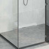 Vidaxxl scarico doccia a parete argento 70 cm acciaio inox 304