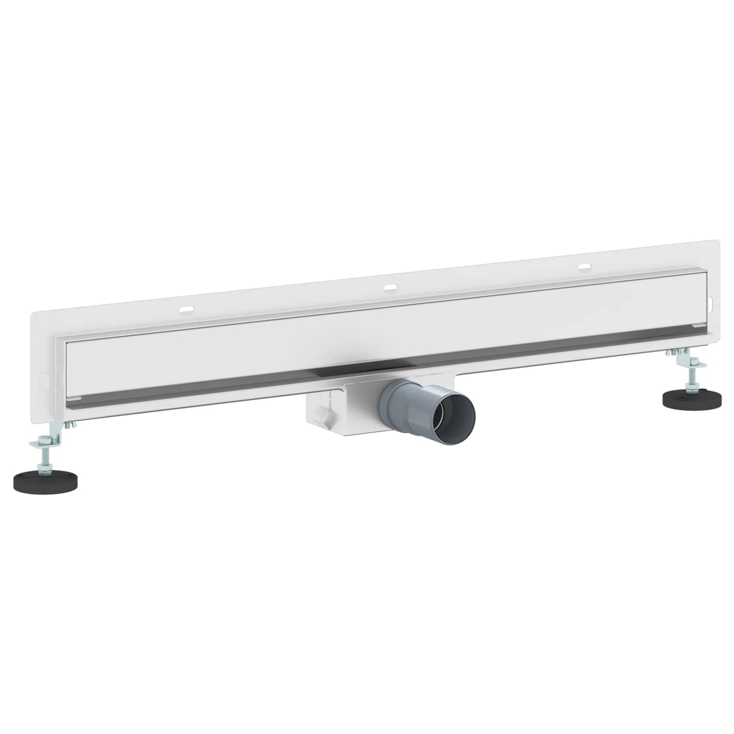 Vidaxxl desagüe de ducha de pared plateado 70 cm acero inoxidable 304