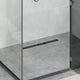 Vidaxx tapa de cristal para desagüe de ducha con sifón 360° negro 60 cm