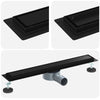 Scarico doccia Vidaxx 2 in 1 con sifone a 360° nero 60 cm