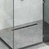 Vidaxl doucheafvoer glasdeksel met 360° sifon zwart 70 cm