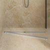 Vidaxl 360° doucheafvoer met slank model zilver 100 cm