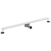VidaXL Scarico doccia a 360° con modello slim argento 100 cm