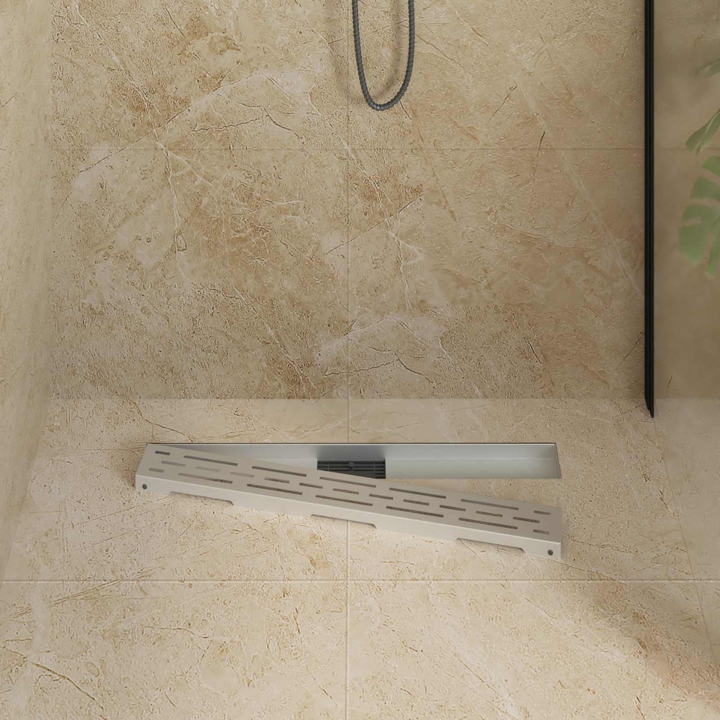 Scarico doccia Vidaxx con linea design argento 70 cm acciaio inossidabile 304
