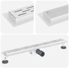 Scarico doccia Vidaxx con linea design argento 70 cm acciaio inossidabile 304