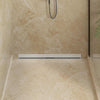 VidaXL desagüe de ducha de pared plateado 90 cm acero inoxidable 304