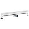 VidaXL desagüe de ducha de pared plateado 90 cm acero inoxidable 304