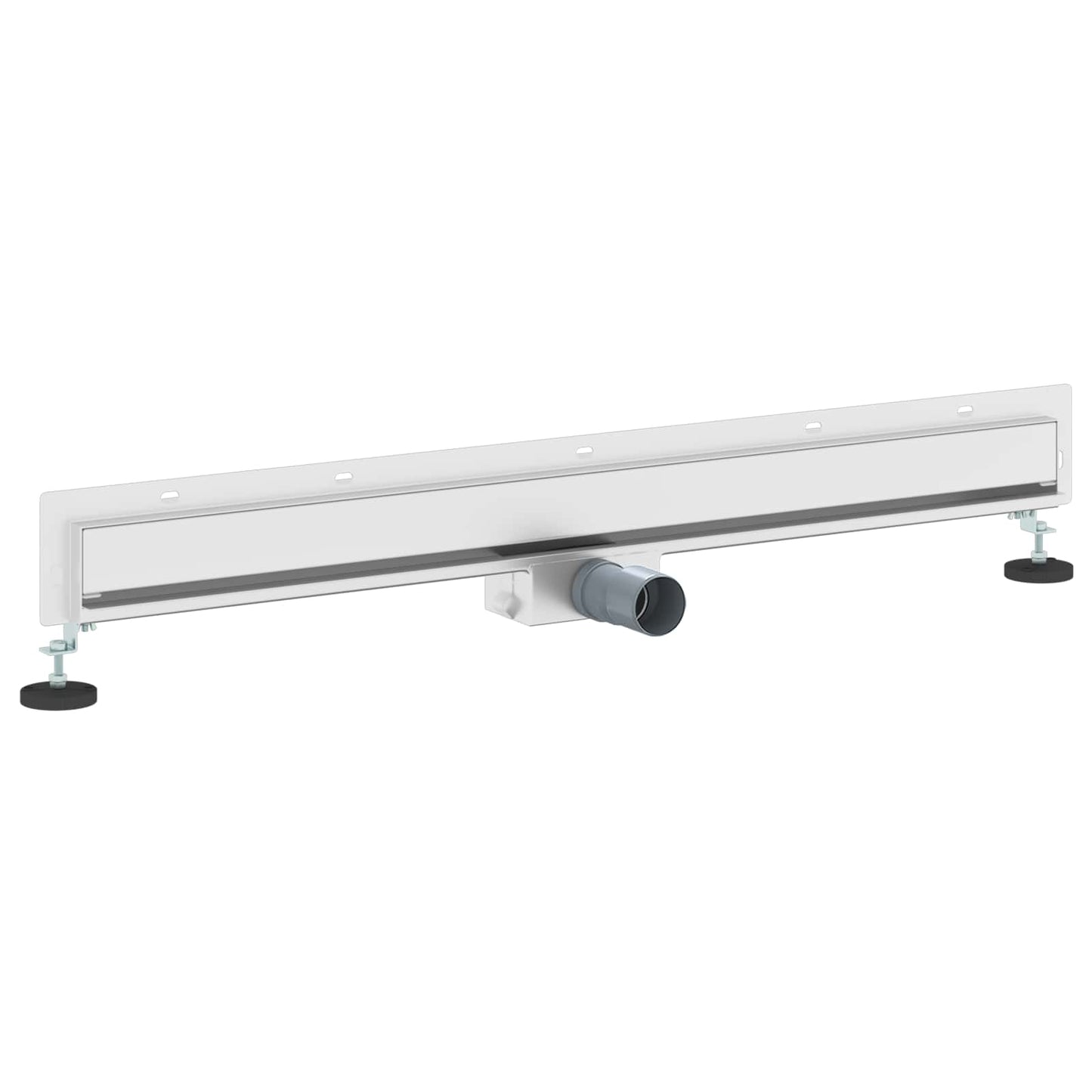 VidaXL desagüe de ducha de pared plateado 90 cm acero inoxidable 304