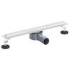 VidaXL Scarico doccia a 360° con modello slim argento 50 cm