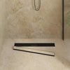 Vidaxx Desagüe de ducha 2 en 1 negro 70 cm acero inoxidable 304