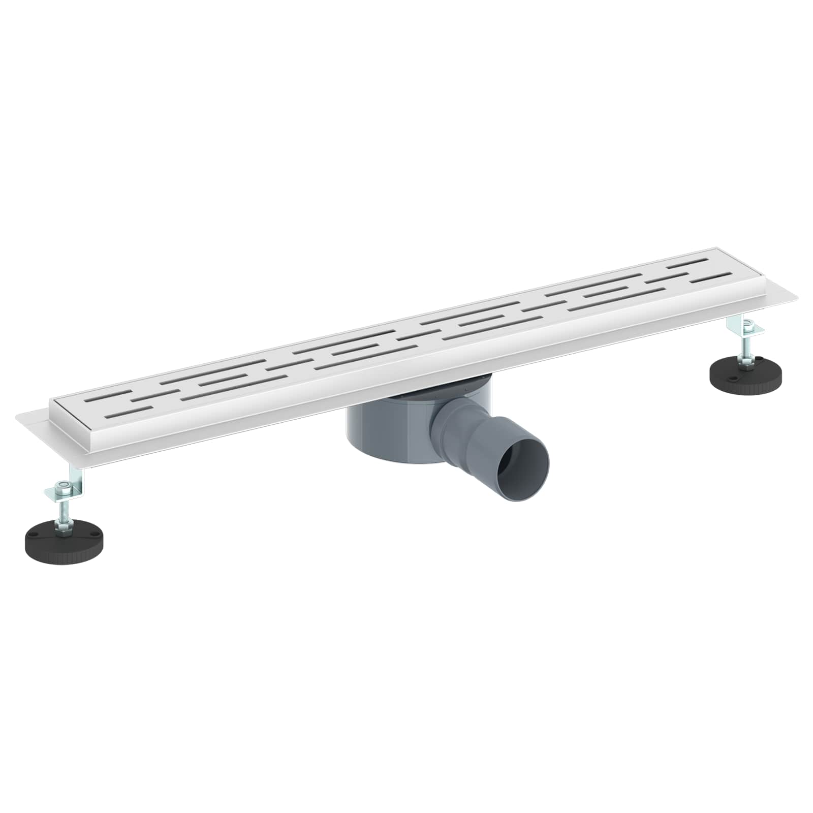 Vidaxx copertura in vetro per piletta doccia con sifone a 360° argento 60 cm
