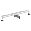 Vidaxl doucheafvoer glasdeksel met 360° sifon zilver 70 cm