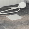 Vidaxx Scarico doccia 2 in 1 argento 15 x 15 cm acciaio inossidabile 304