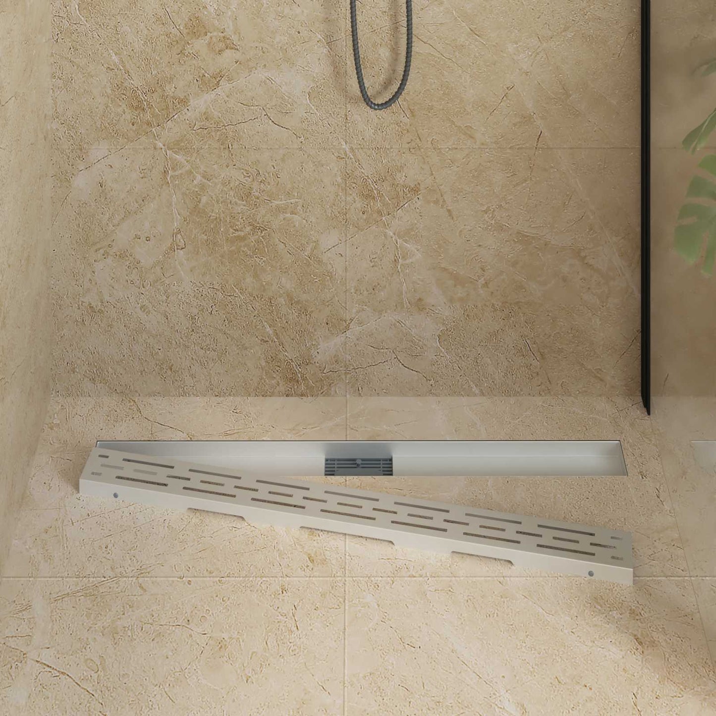 Scarico doccia Vidaxx con linea design argento 100 cm acciaio inossidabile 304